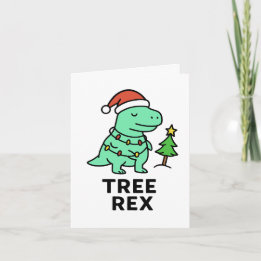 Cartes Pour Fêtes Annuelles Tree Rex - Funny Christmas Card