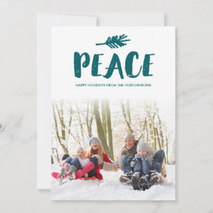 Cartes Pour Fêtes Annuelles Trendy Peace Holiday Photo Cards