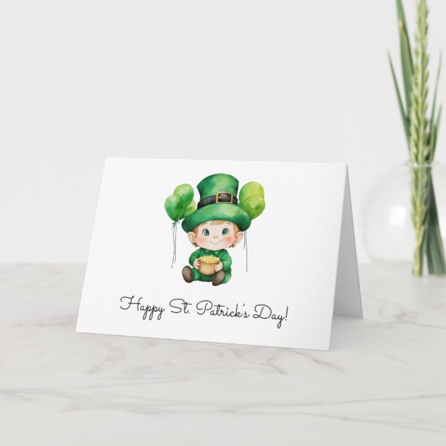 Cartes Pour Fêtes Annuelles Trésor de Leprechaun : la Saint-Patrick (Devant)