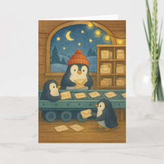 Cartes Pour Fêtes Annuelles Tri postal polaire - Nuit confortable