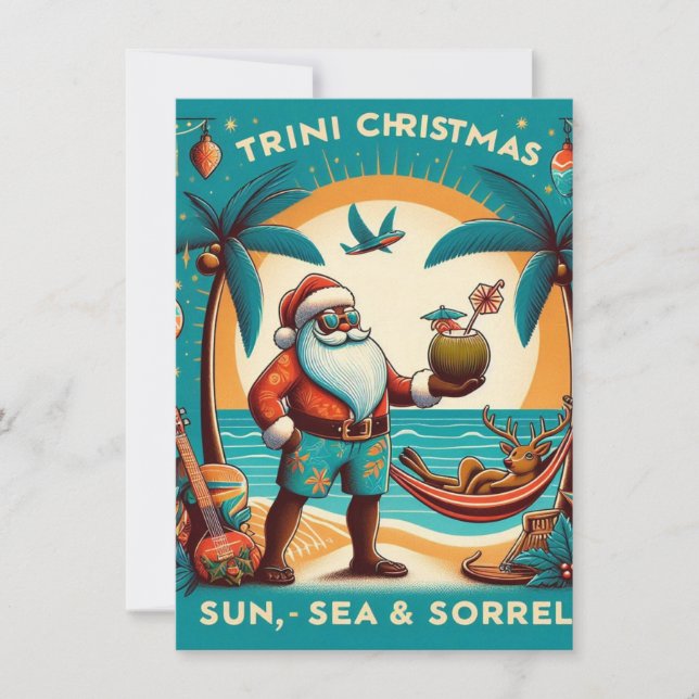 Cartes Pour Fêtes Annuelles Trini Christmas (Devant)