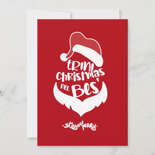 CARTES POUR FÊTES ANNUELLES TRINI CHRISTMAS RE L'L BES' (Devant)