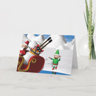 Cartes Pour Fêtes Annuelles triste elfe de Noël