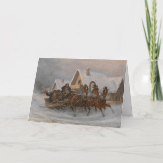 Cartes Pour Fêtes Annuelles Troïka