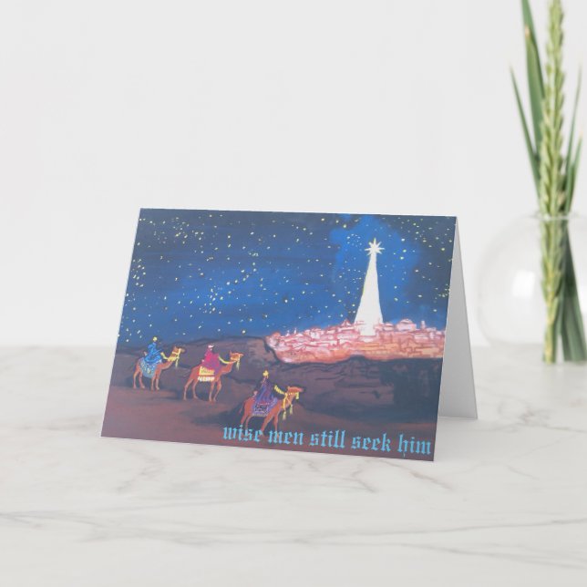 Cartes Pour Fêtes Annuelles Trois hommes sages (Devant)