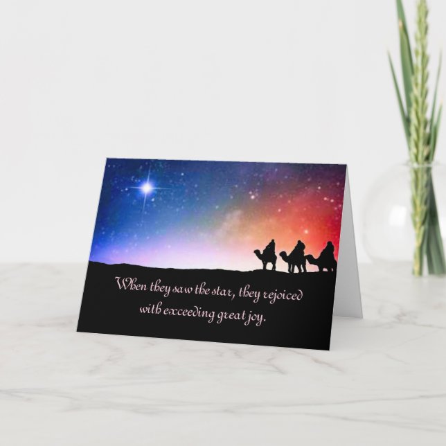 Cartes Pour Fêtes Annuelles Trois hommes sages (Devant)