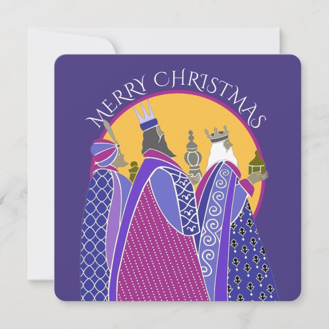 Cartes Pour Fêtes Annuelles Trois hommes sages Noël (Devant)