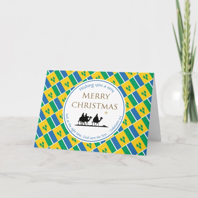 Cartes Pour Fêtes Annuelles Trois hommes sages ST VINCENT Noël (Devant)