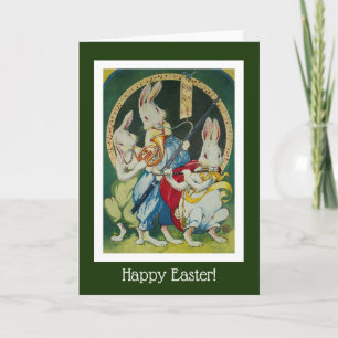Cartes Pour Fêtes Annuelles Trois lapins musicaux parfaits pour Pâques