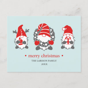 Cartes Pour Fêtes Annuelles Trois lutins drôles   Vacances de Noël