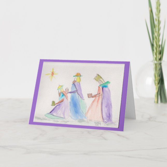 Cartes Pour Fêtes Annuelles Trois rois (Devant)