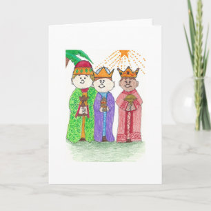 Cartes Pour Fêtes Annuelles Trois rois