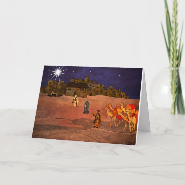 Cartes Pour Fêtes Annuelles Trois rois sages (Devant)