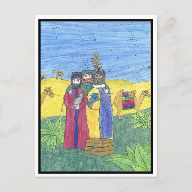 Cartes Pour Fêtes Annuelles Trois sages (Devant)