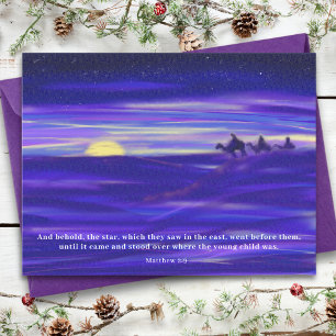 Cartes Pour Fêtes Annuelles Trois Sages aquarelle Personnalisé
