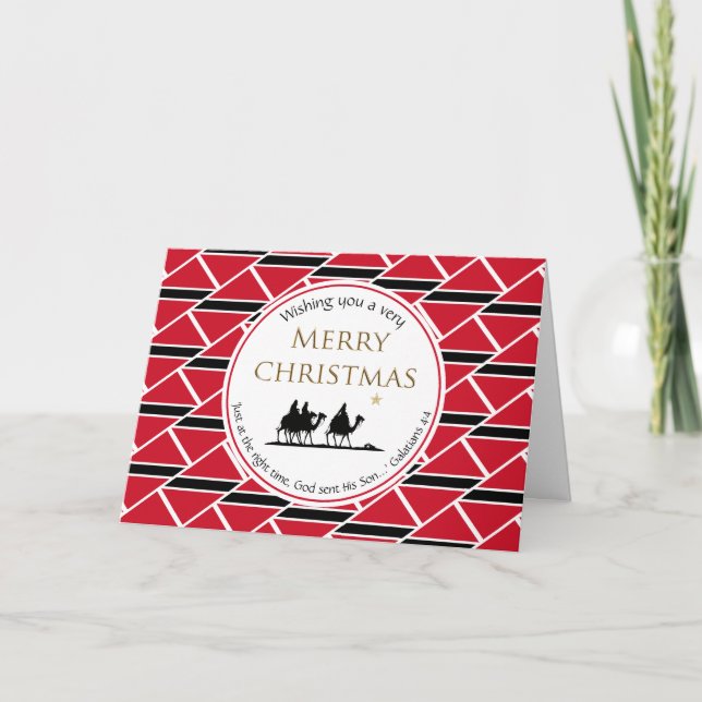 Cartes Pour Fêtes Annuelles Trois sages hommes TRINIDAD Noël (Devant)
