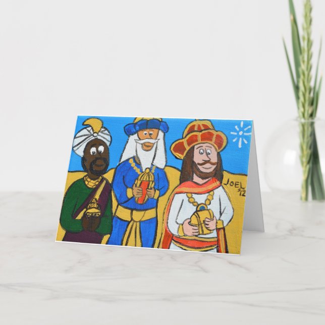 Cartes Pour Fêtes Annuelles Trois sages par Joel Anderson (Devant)