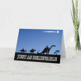 Cartes Pour Fêtes Annuelles Trois sages sur des dinosaures