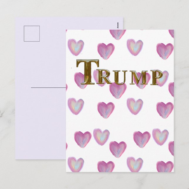 CARTES POUR FÊTES ANNUELLES TRUMP (Devant / Derrière)