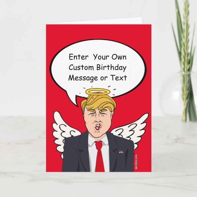 Cartes Pour Fêtes Annuelles Trump Christmas Angel Card - Personnaliser votre m (Devant)