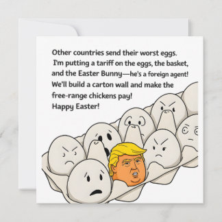 Cartes Pour Fêtes Annuelles Trump Easter Funny Political Satire Holiday