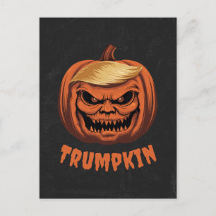 Cartes Pour Fêtes Annuelles Trumpkin - Le Citrouille d'Halloween de Donald Tru