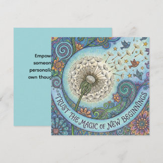 Cartes Pour Fêtes Annuelles Trust The Magic of New Beginnings Card