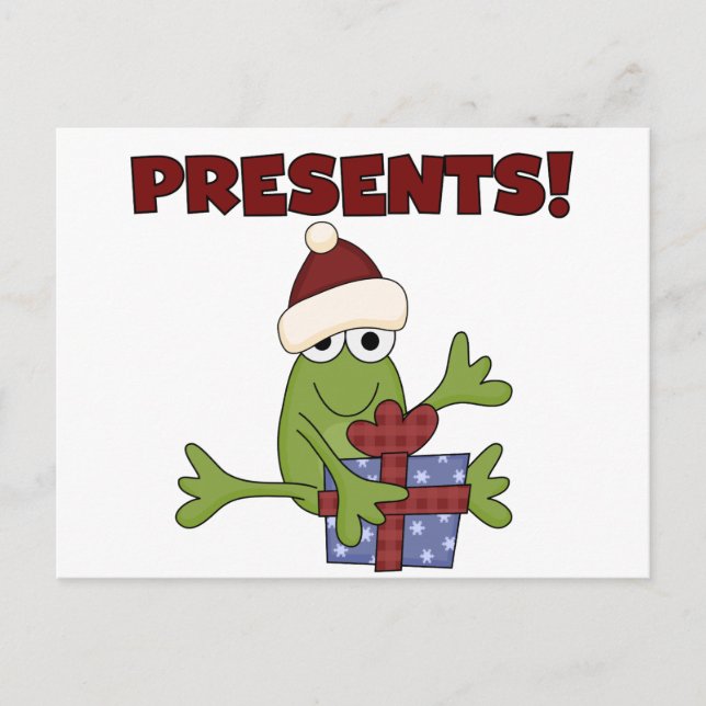 Cartes Pour Fêtes Annuelles Tshirts et cadeaux père Noël Frog (Devant)