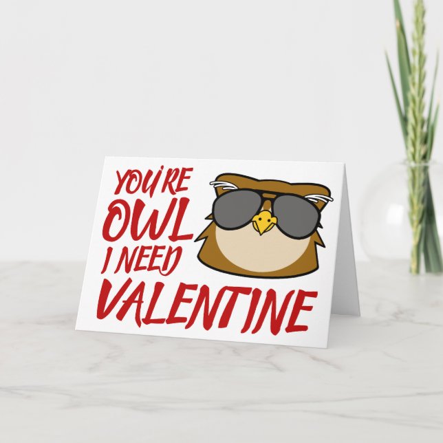 Cartes Pour Fêtes Annuelles Tu es la chouette dont j'ai besoin (Devant)