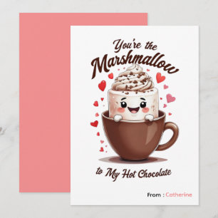 Cartes Pour Fêtes Annuelles Tu es le marshmallow à mon chocolat, mon Valentin