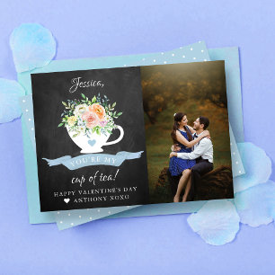 Cartes Pour Fêtes Annuelles Tu es ma coupe de thé mignonne Photo de la Saint V