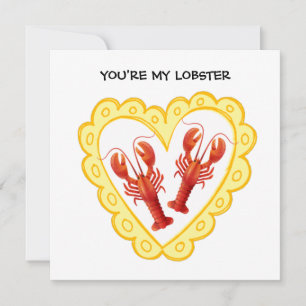 Cartes Pour Fêtes Annuelles Tu es mon homard