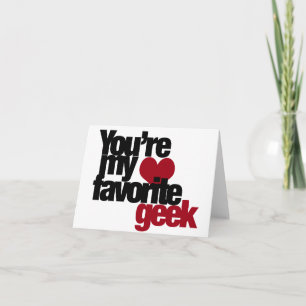 Cartes Pour Fêtes Annuelles Tu es mon nerd préféré