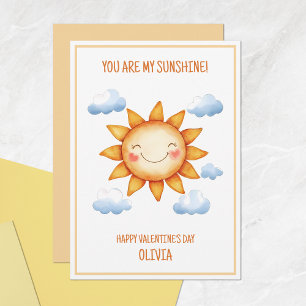 Cartes Pour Fêtes Annuelles Tu Es Mon Soleil Mignon Joyeuse Saint-Valentin