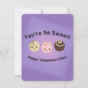 Cartes Pour Fêtes Annuelles Tu es tellement sucré Valentine's Day Chocolate Tr