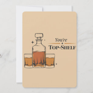 Cartes Pour Fêtes Annuelles Tu es Top Shelf Drôle Vieux Papa à l'ancienne fête
