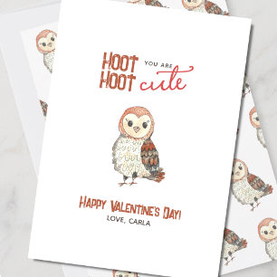 Cartes Pour Fêtes Annuelles Tu es une chouette mignonne pour la Saint-Valentin