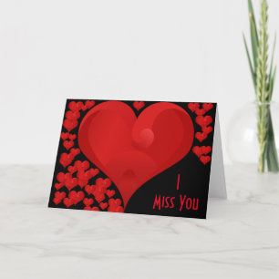 Cartes Pour Fêtes Annuelles Tu Me Manques, Sweet Valentine Love Hearts
