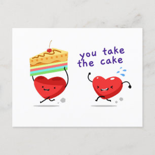 Cartes Pour Fêtes Annuelles Tu Prends Le Gâteau Bonne Saint Valentin Amour
