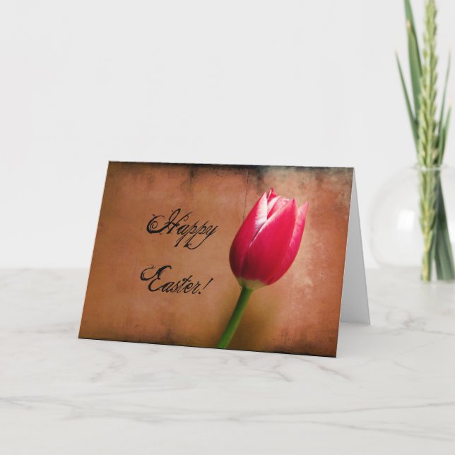 Cartes Pour Fêtes Annuelles Tulip Pâques (Devant)