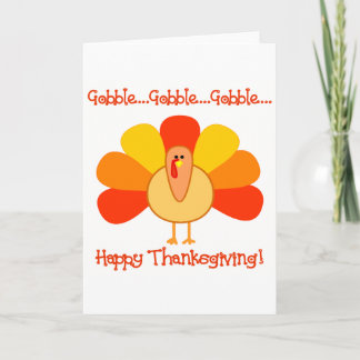 Cartes Pour Fêtes Annuelles Turquie...Gobble, Gobble