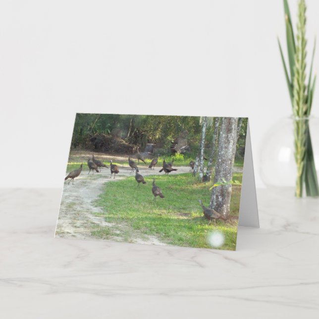 Cartes Pour Fêtes Annuelles Turquie sauvage (Devant)