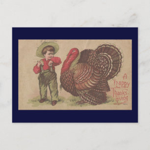 Cartes Pour Fêtes Annuelles Turquie vintage de remerciement