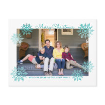 Turquoise Shimmerger Chic Snowflake photo de vacan
