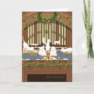 Cartes Pour Fêtes Annuelles Tuyauterie d'onze chats… Vacances