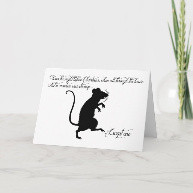 Cartes Pour Fêtes Annuelles 'Twas la nuit avant Noël (Devant)