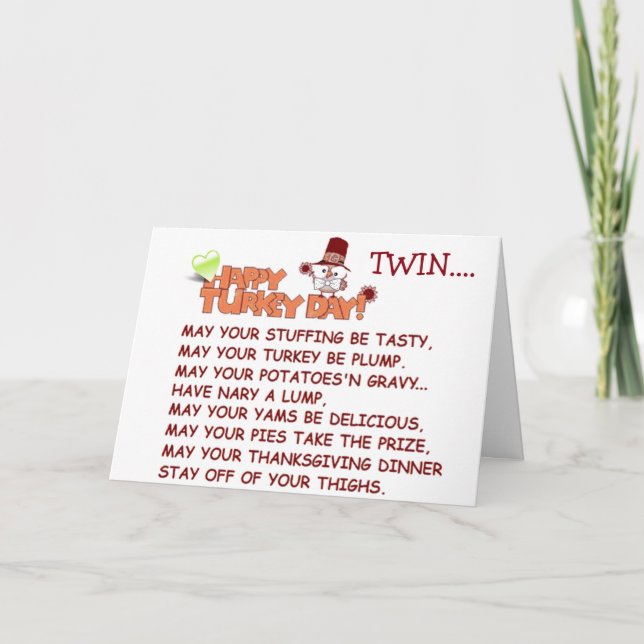 CARTES POUR FÊTES ANNUELLES ***TWIN***=À TRAVERS LES MILLES, GRÂCE AUX SOUHAIT (Devant)