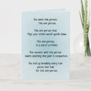 Cartes Pour Fêtes Annuelles Twin Flame Soulmates Connexion UN Poème