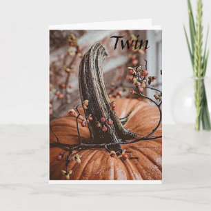 CARTES POUR FÊTES ANNUELLES ***TWIN*** MERCI POUR "VOUS" À REMERCIER