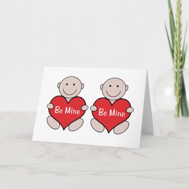 Cartes Pour Fêtes Annuelles Twins Valentine Graphic (Devant)